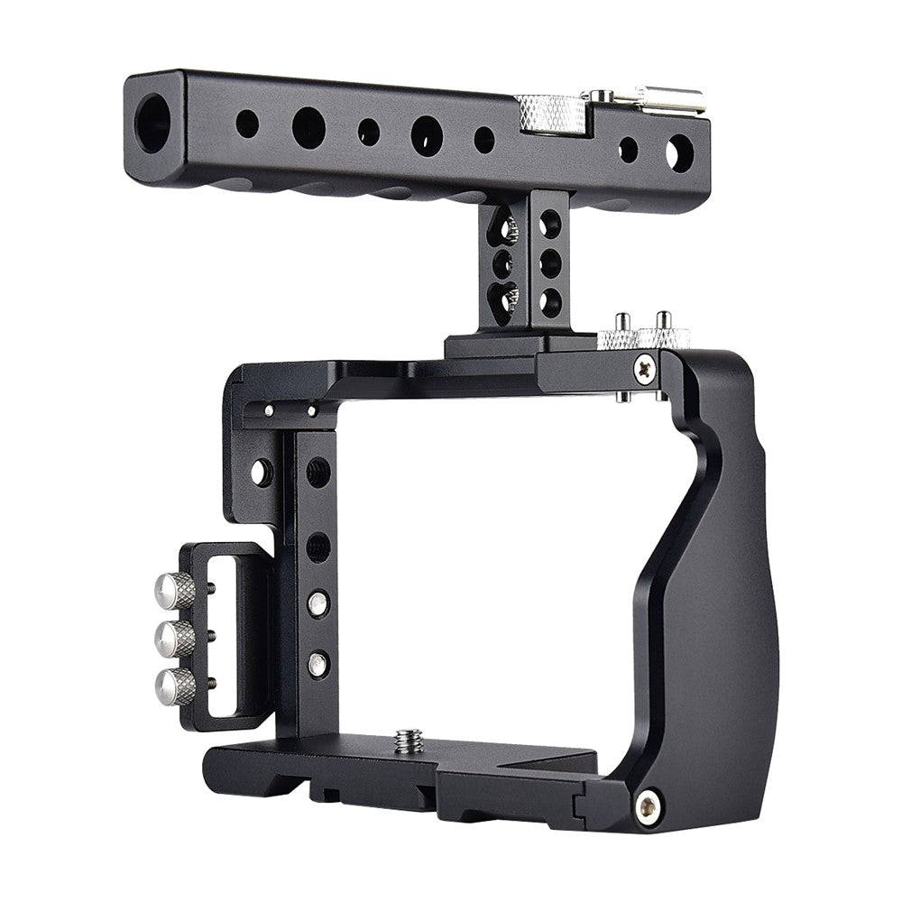 YELANGU C6-A SLR Camera Protective Cage for Sony A6000/A6300/A6400/A6500 Anti-rust Hard Aluminum Alloy Expansion Camera Frame Kit Gimbal Stabilizer