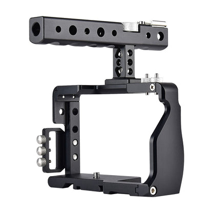 YELANGU C6-A SLR Camera Protective Cage for Sony A6000/A6300/A6400/A6500 Anti-rust Hard Aluminum Alloy Expansion Camera Frame Kit Gimbal Stabilizer