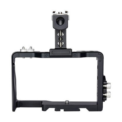 YELANGU C6-A SLR Camera Protective Cage for Sony A6000/A6300/A6400/A6500 Anti-rust Hard Aluminum Alloy Expansion Camera Frame Kit Gimbal Stabilizer
