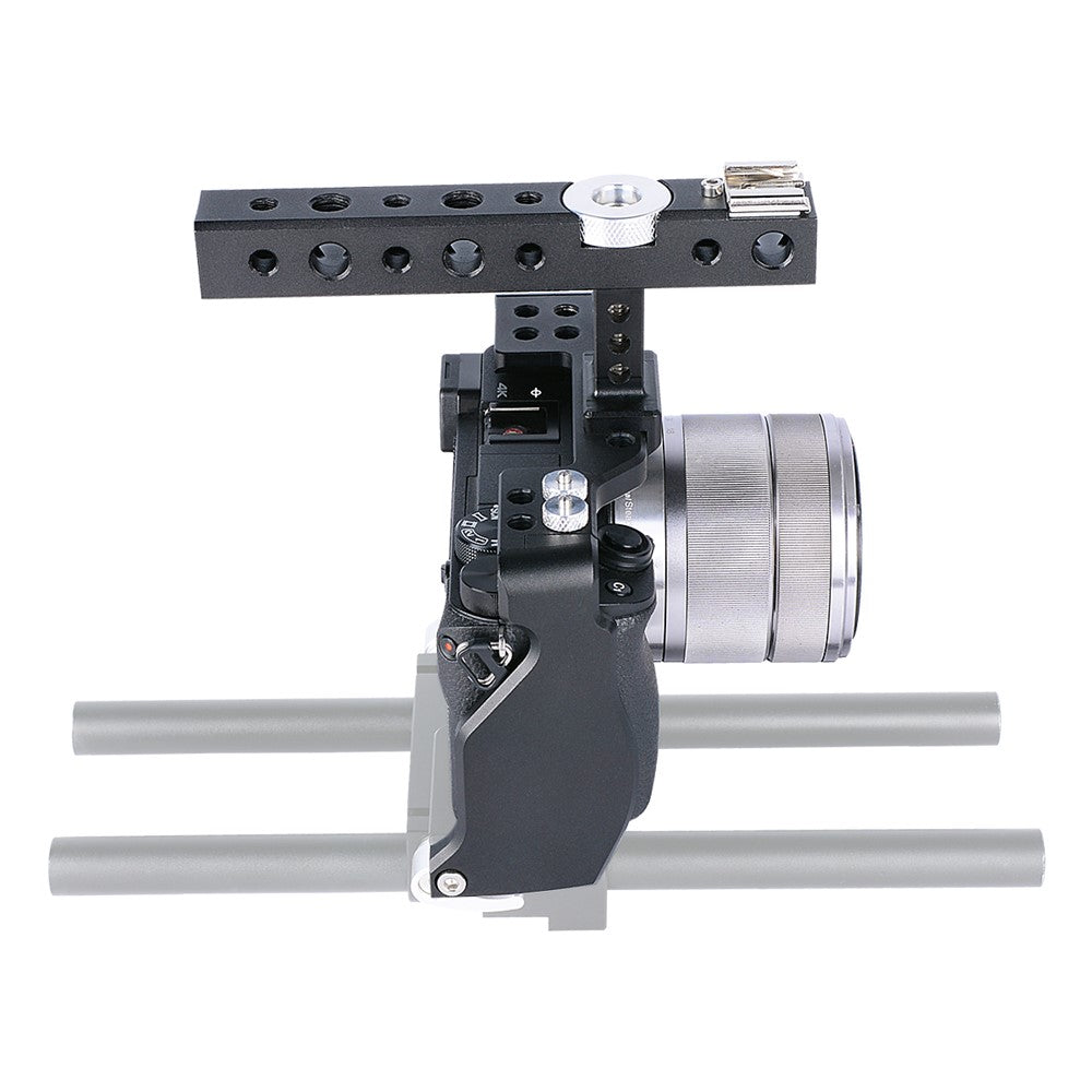 YELANGU C6-A SLR Camera Protective Cage for Sony A6000/A6300/A6400/A6500 Anti-rust Hard Aluminum Alloy Expansion Camera Frame Kit Gimbal Stabilizer