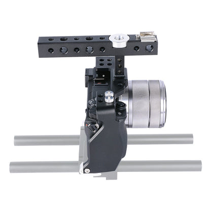 YELANGU C6-A SLR Camera Protective Cage for Sony A6000/A6300/A6400/A6500 Anti-rust Hard Aluminum Alloy Expansion Camera Frame Kit Gimbal Stabilizer