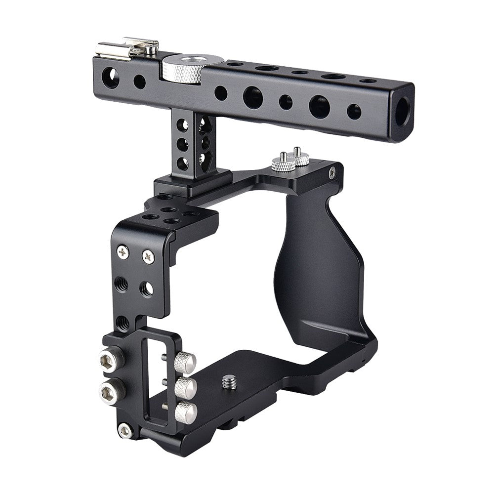 YELANGU C6-A SLR Camera Protective Cage for Sony A6000/A6300/A6400/A6500 Anti-rust Hard Aluminum Alloy Expansion Camera Frame Kit Gimbal Stabilizer