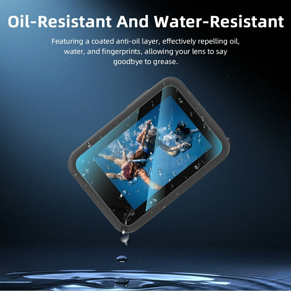 BRDRC 2 Set Tempered Glass Film for GoPro Hero 13 0.5mm Screen Protector + Lens Protector