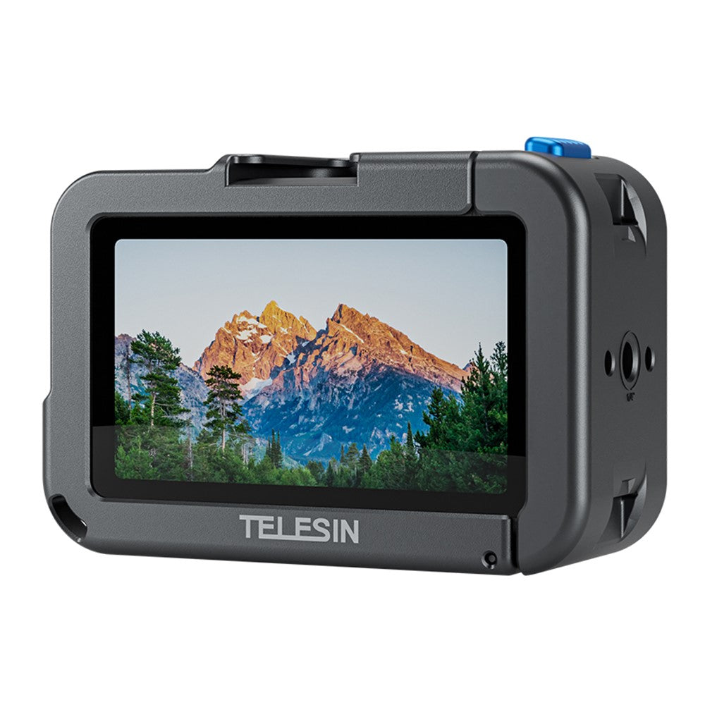TELESIN S6-FMS-13-TDJ Metal Cage for DJI Osmo Action 5 Pro  /  4  /  3 Aluminum Alloy Frame Sports Camera Protective Housing