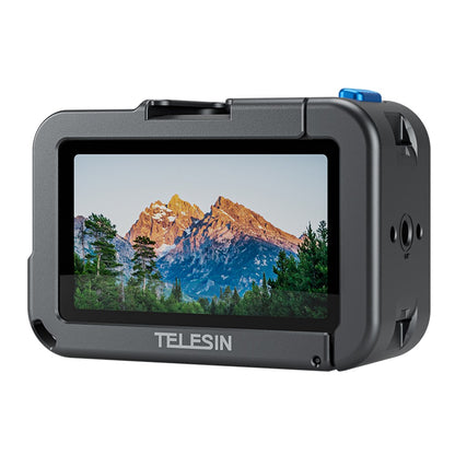 TELESIN S6-FMS-13-TDJ Metal Cage for DJI Osmo Action 5 Pro  /  4  /  3 Aluminum Alloy Frame Sports Camera Protective Housing