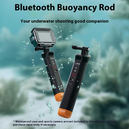 TELESIN S4-FHG-01-TGP For GoPro Hero 12 / 11 / 10 / 9 / 8 Buoyancy Rod Bluetooth-Compatible Underwater Remote Control
