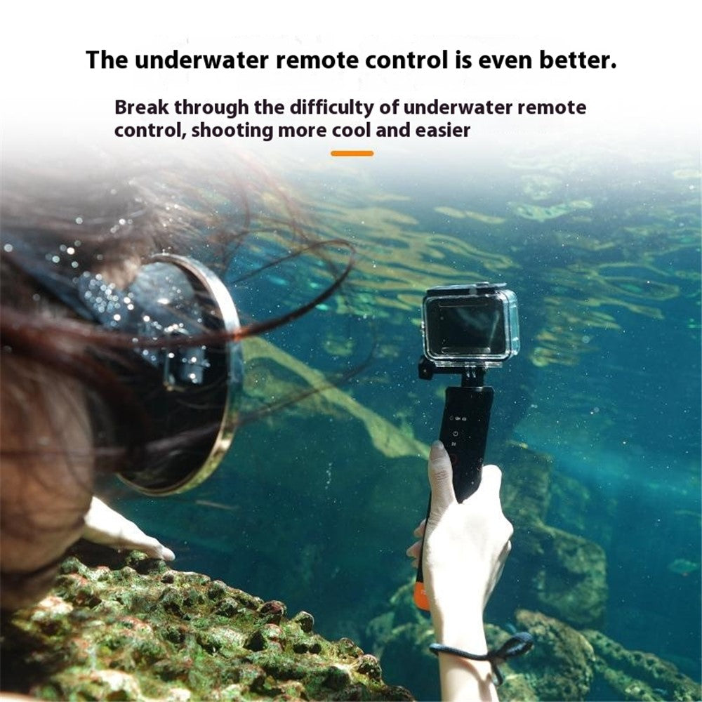 TELESIN S4-FHG-01-TGP For GoPro Hero 12 / 11 / 10 / 9 / 8 Buoyancy Rod Bluetooth-Compatible Underwater Remote Control
