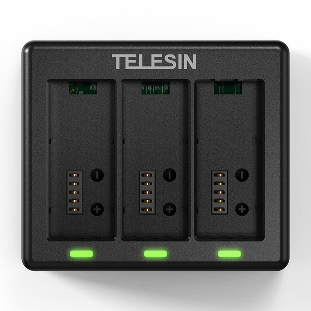 TELESIN S0-BCG-1 For GoPro Hero 13 Battery Charging Dock Base 3 Slots Charging Box