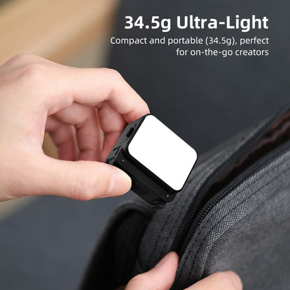 FLYMILE Action Camera Fill Light for DJI Osmo Pocket 3 Photography Lighting IPX4 Waterproof Magnetic Mount