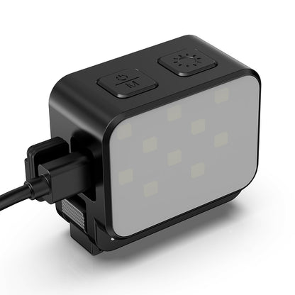 FLYMILE Action Camera Fill Light for DJI Osmo Pocket 3 Photography Lighting IPX4 Waterproof Magnetic Mount