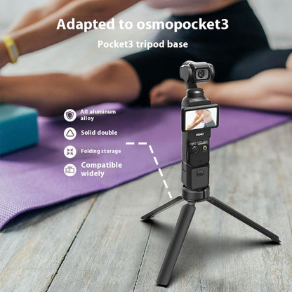 TELESIN GP-AAT-003-DZ For DJI Osmo Pocket 3 Aluminum Alloy Tripod Desktop Phone Stand