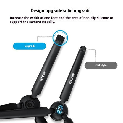 TELESIN GP-AAT-003-DZ For DJI Osmo Pocket 3 Aluminum Alloy Tripod Desktop Phone Stand