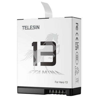 TELESIN S0-BTR-09-TGP For GoPro Hero 13 Sport Camera 1950mAh 7.4Wh Rechargeable Battery for Low Temperature