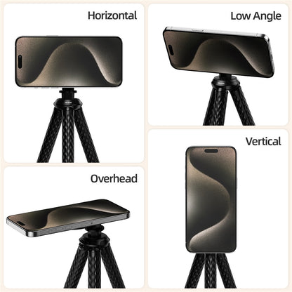 TELESIN P3-FM-02 Magnetic Phone Tripod Flexible Octopus Desktop Stand Adjustable Angle