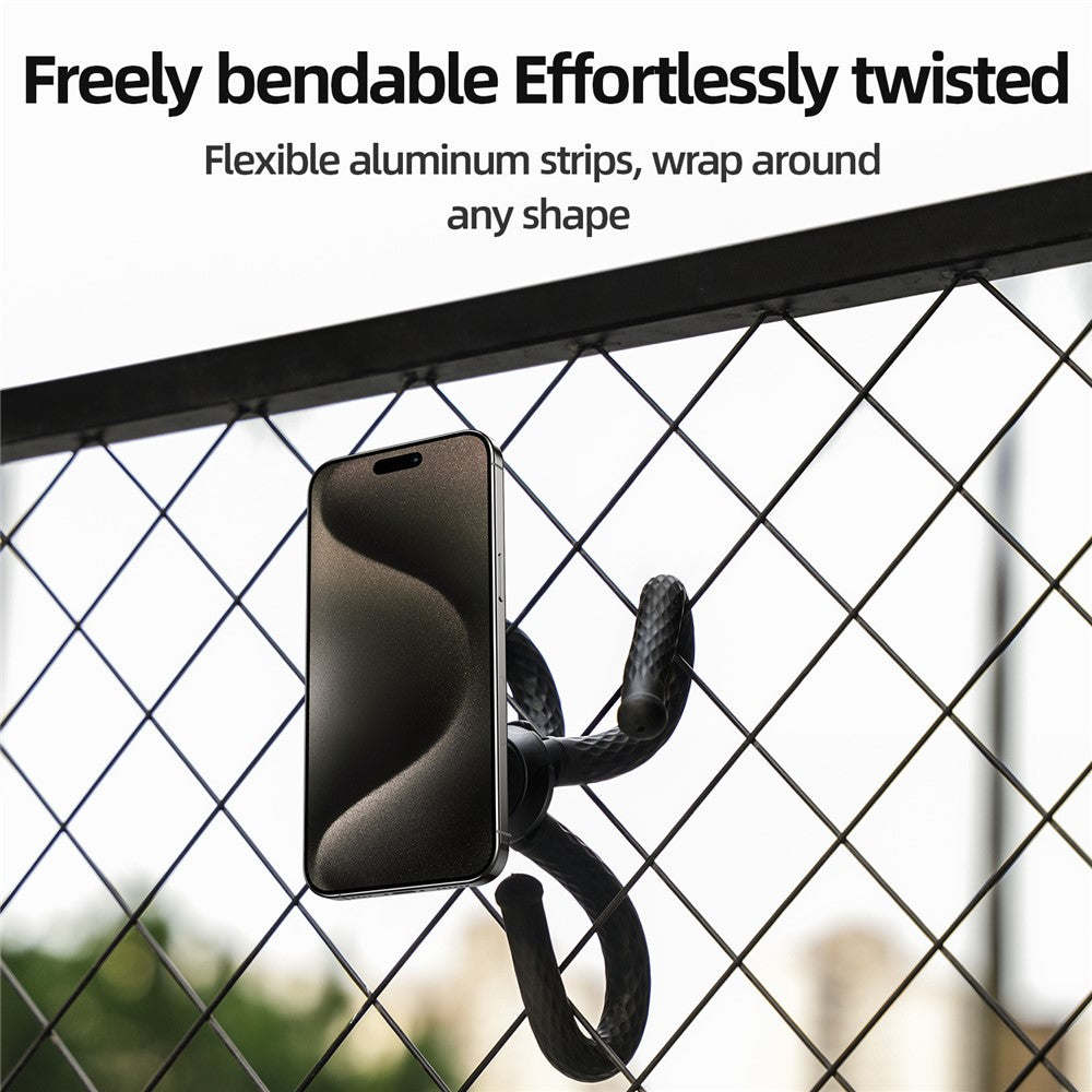 TELESIN P3-FM-02 Magnetic Phone Tripod Flexible Octopus Desktop Stand Adjustable Angle