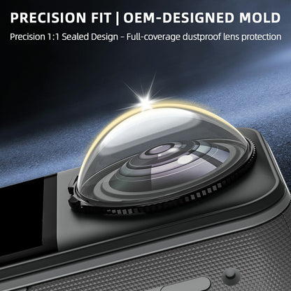 For Insta360 X5 Tempered Glass Lens Protector 2Pcs HD Optical Glass Lens Cover with Multi Layer Anti Reflective Coating