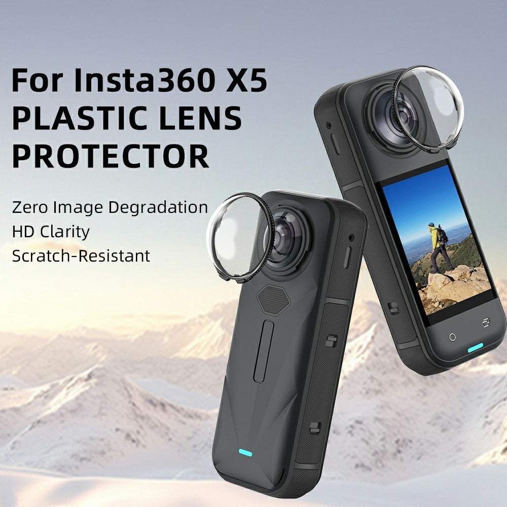 For Insta360 X5 Lens Protector Anti-Reflective Scratch-Resistant HD PC Lens Guard