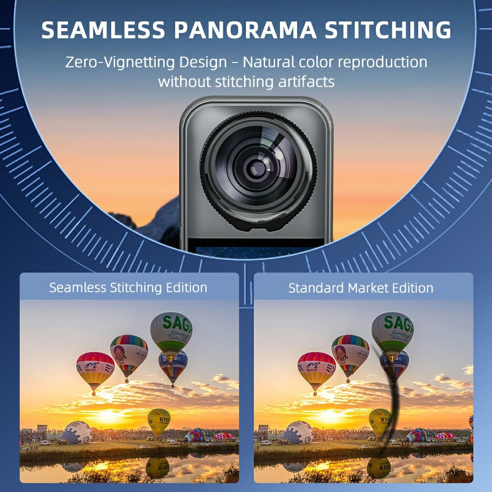 For Insta360 X5 Lens Protector Anti-Reflective Scratch-Resistant HD PC Lens Guard