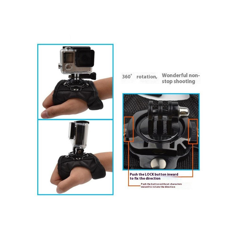 17 in 1 Accessories Kit For GoPro Hero 4 / 3 Action Camera Cycling Sports Rotation Glove Palm Strap Mount Set