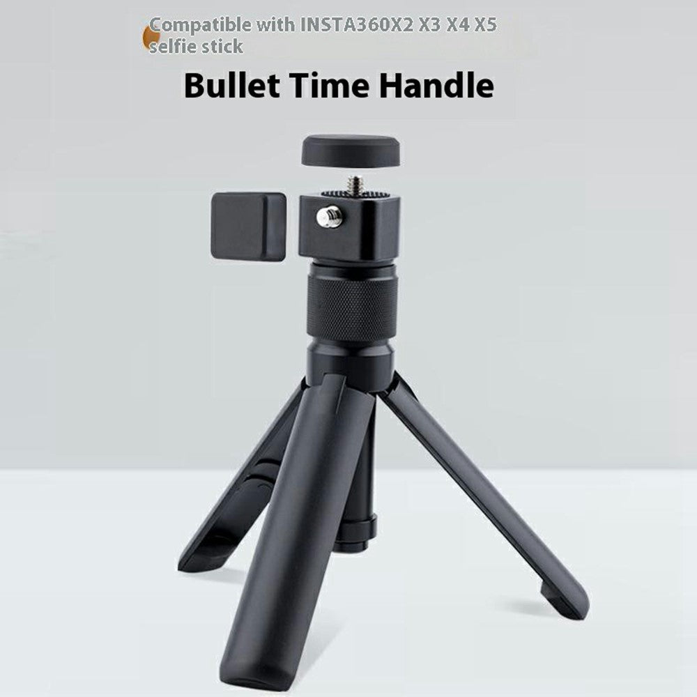 KM-07 For Insta360 X5 / X4 / X3 Action Camera Rotating Handle Magnetic Tripod