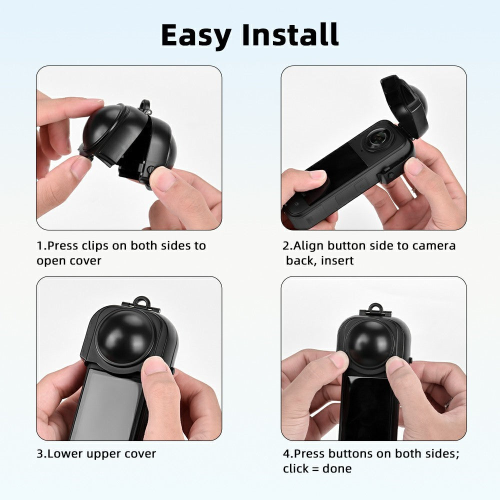 FLYMILE For Insta360 X5 Camera Lens Protector Action Camera Lens Cap