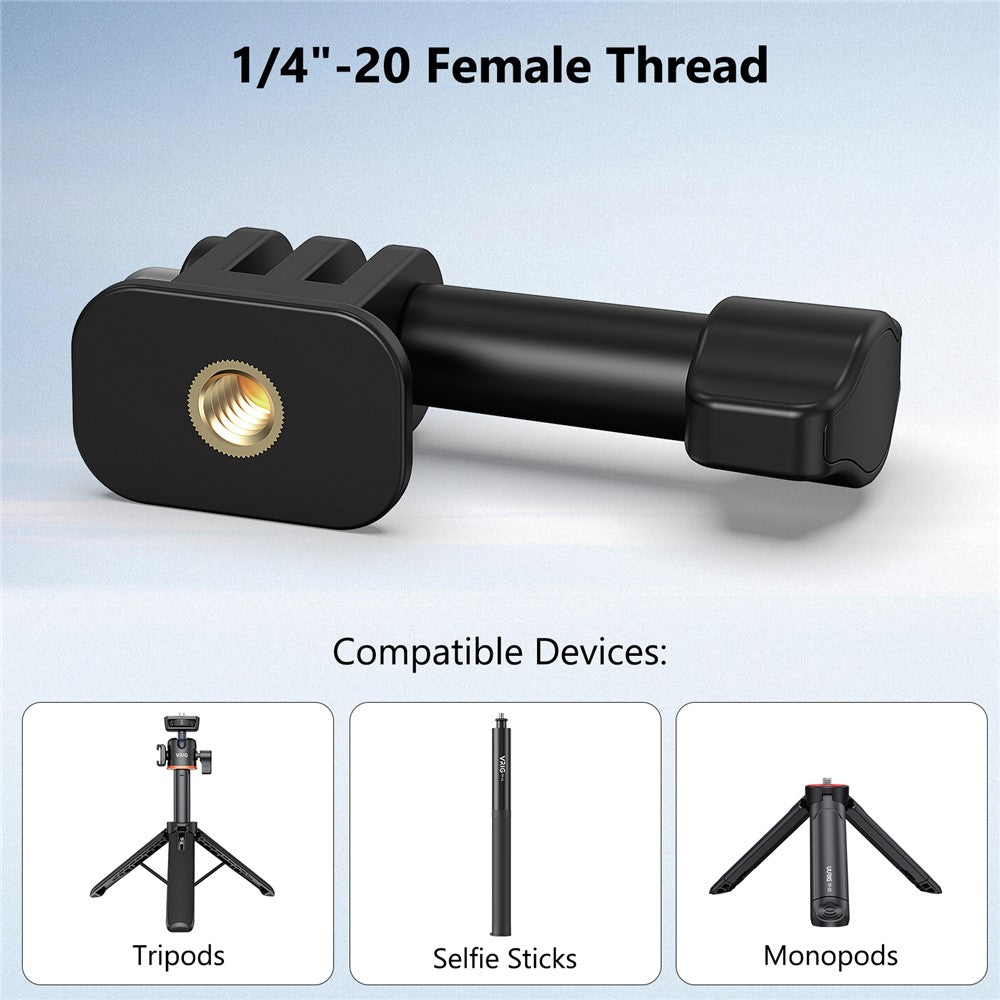 VRIG For GoPro Camera 1 / 4 Inch Adapter Universal 180 Degree Tilt Adjustment Mount Base