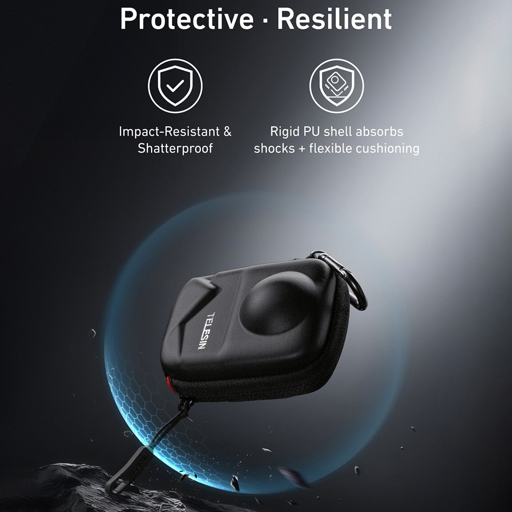 TELESIN S6-PRC-22-TDJ For DJI Osmo 360 Camera Body Protection Bag Mini Storage Pouch with Bottom Opening Design