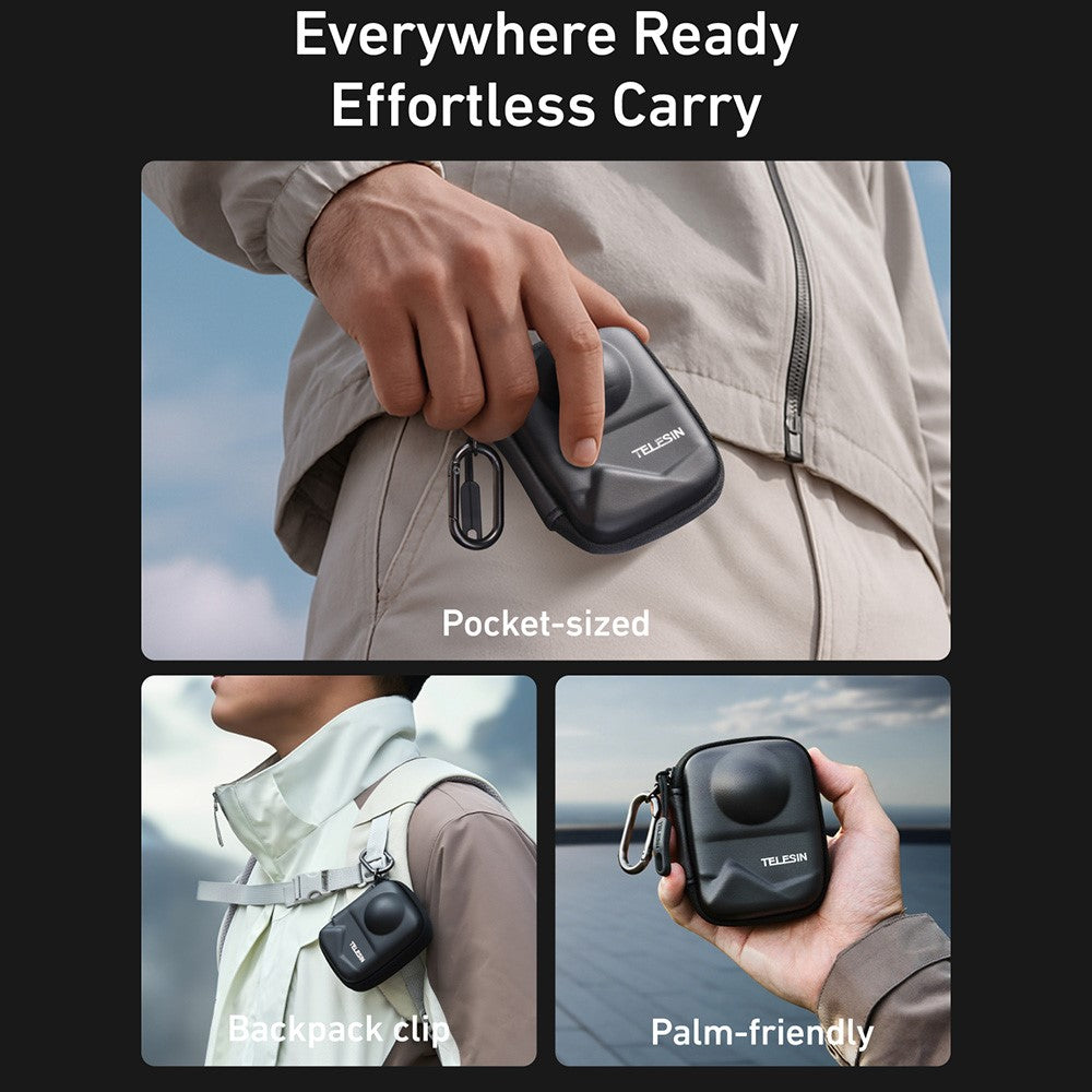 TELESIN S6-PRC-21-TDJ For DJI Osmo 360 Camera Mini Protective Bag Full Enclosed Carrying Case