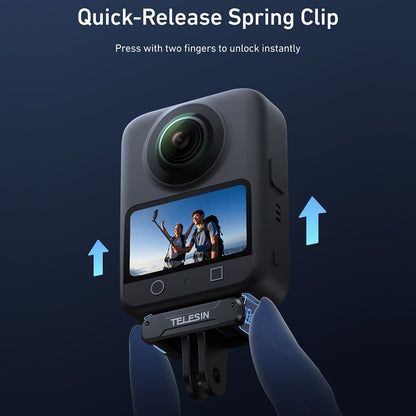 TELESIN S7-JBK-23-TDJ For DJI Osmo 360 / Action 5 Pro Camera Magnetic Quick Release Base Adapter