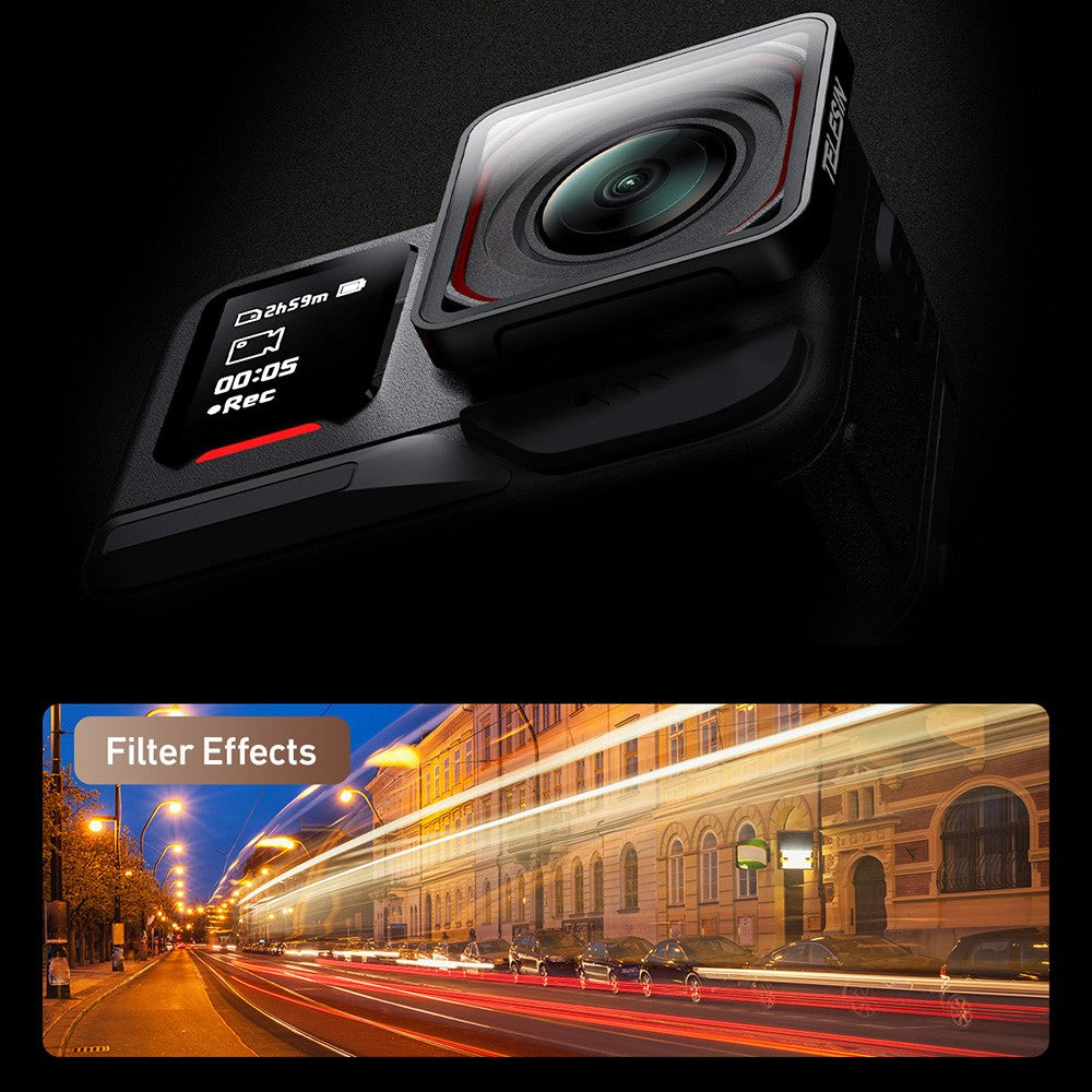 TELESIN S5-FLT-27-TIS For Insta360 Ace Pro / Pro 2 Polarizing Filter Set with CPL / ND8 / ND16 / ND32 Filters