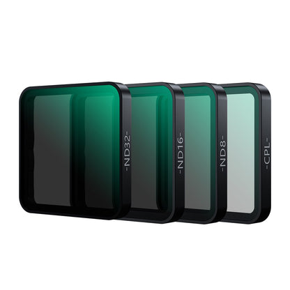 TELESIN S5-FLT-27-TIS For Insta360 Ace Pro / Pro 2 Polarizing Filter Set with CPL / ND8 / ND16 / ND32 Filters