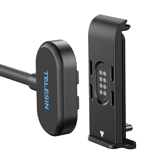 TELESIN S6-CLC-01-TGP For GoPro Hero 13 / 12 / 11 / 10 / 9 Magnetic Charging Cable with Side Cover IPX5 Waterproof Quick Release