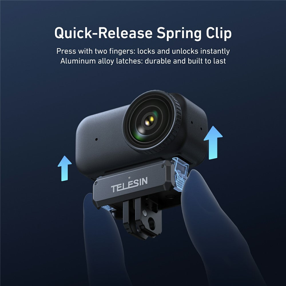 TELESIN S7-JBK-17-TDJ For DJI Osmo Nano Action Camera Magnetic Quick Release Charging Adapter Mount Base