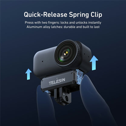 TELESIN S7-JBK-17-TDJ For DJI Osmo Nano Action Camera Magnetic Quick Release Charging Adapter Mount Base