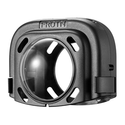 086 For Insta360 X4 Action Camera Lens Protector ABS + Tempered Glass Snap-on Lens Guard
