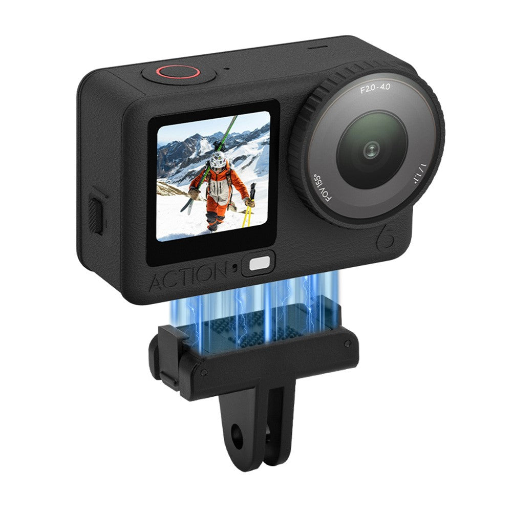 FLYMILE For DJI Osmo Nano / Action 6 Camera Magnetic Quick Release Adapter Two Claw Mount Base