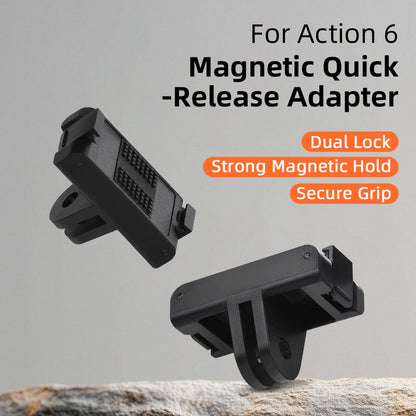 FLYMILE For DJI Osmo Nano / Action 6 Camera Magnetic Quick Release Adapter Two Claw Mount Base