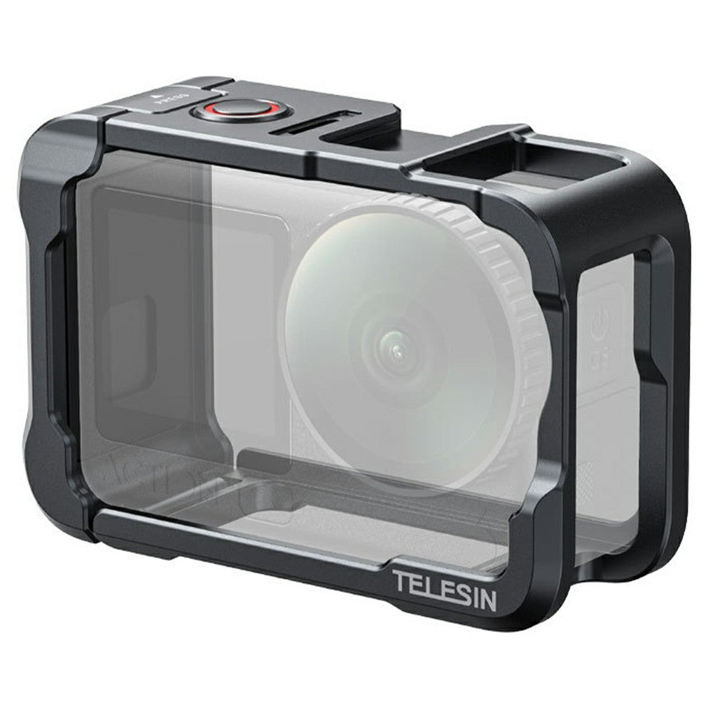 TELESIN S6-FMS-35-TDJ For DJI Osmo Action 6 Aluminum Alloy Camera Cage Ultra Light Shockproof Action Camera Protective Case