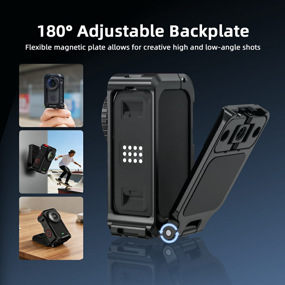 FLYMILE For DJI Osmo Nano Magnetic Expansion Mount Aluminum Alloy Frame Camera Accessory