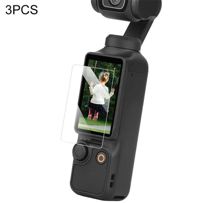 3Pcs For DJI Osmo Pocket 3 Camera Screen Protectors Tempered Glass 9H Hardness Camera Films