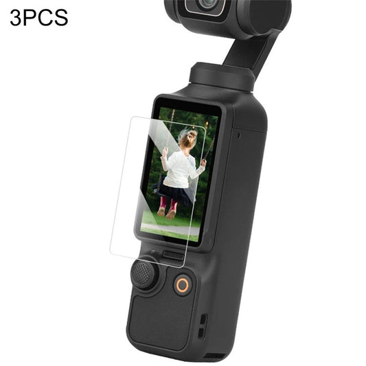 3Pcs For DJI Osmo Pocket 3 Camera Screen Protectors Tempered Glass 9H Hardness Camera Films