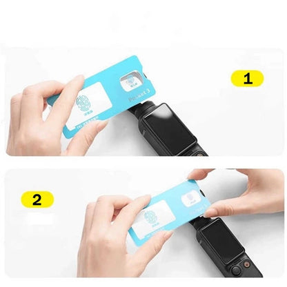 2 Sets For DJI Osmo Pocket 3 Camera Screen Film + Lens Film Tempered Glass 9H Hardness Screen Protectors