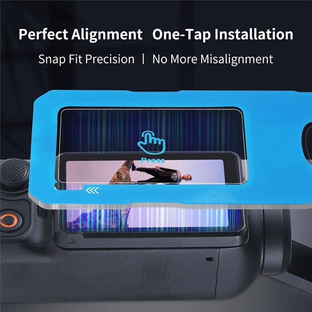 2 Sets For DJI Osmo Pocket 3 Camera Screen Film + Lens Film Tempered Glass 9H Hardness Screen Protectors