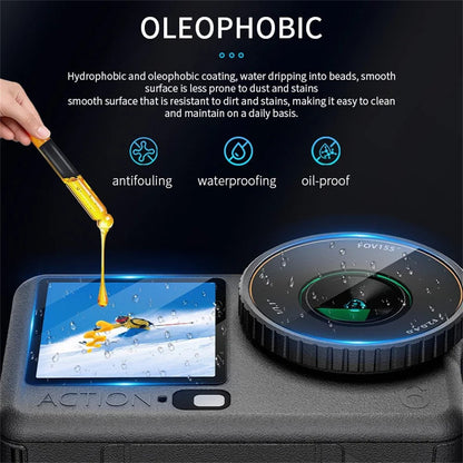3 Sets for DJI Osmo Action 6 Home Screen Film + Front Screen Film + Lens Protector Tempered Glass Camera Film Set