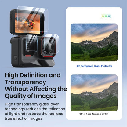 2 Sets for Insta360 Ace Pro 2 Home Screen Film + Front Screen Film + Lens Protector Tempered Glass Camera Film Set