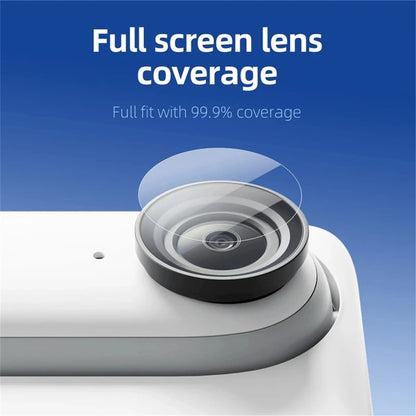 2 Sets For Insta360 GO 3S Camera Screen Film + Lens Film Tempered Glass 9H Hardness Screen Protectors