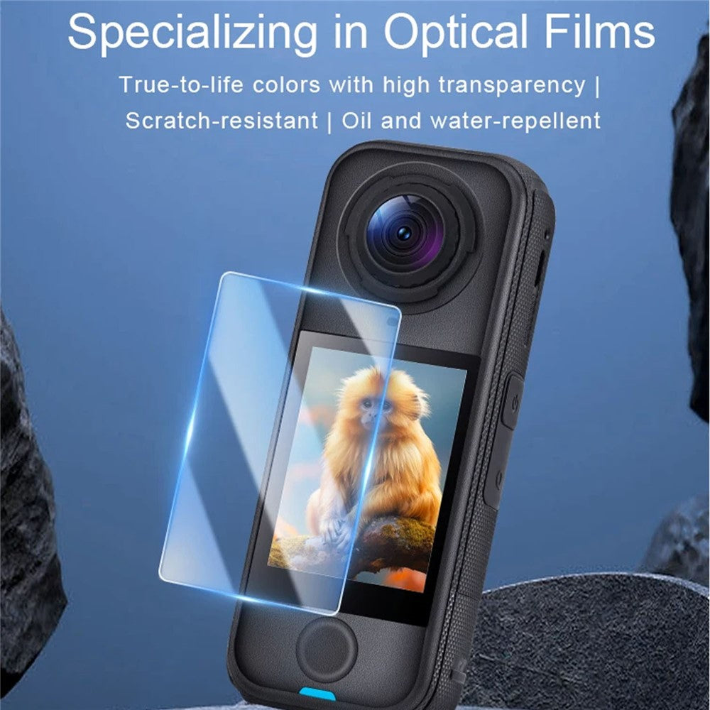 3Pcs For Insta360 X4 Air Tempered Glass Screen Protector HD Clear 9H Hardness Camera Film