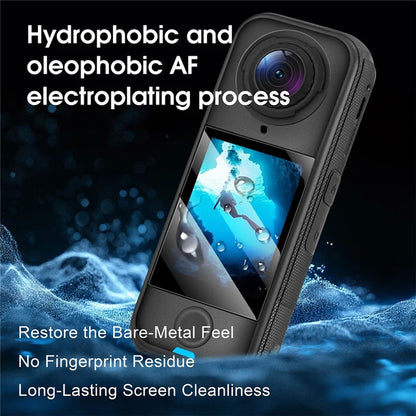 3Pcs For Insta360 X4 Air Tempered Glass Screen Protector HD Clear 9H Hardness Camera Film