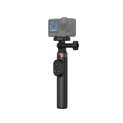 TELESIN S1-CSS-08 Vlog Selfie Stick for GoPro Hero 13 / 13 / 11 / DJI Osmo 360 Aluminum Alloy Tripod with Remote Control