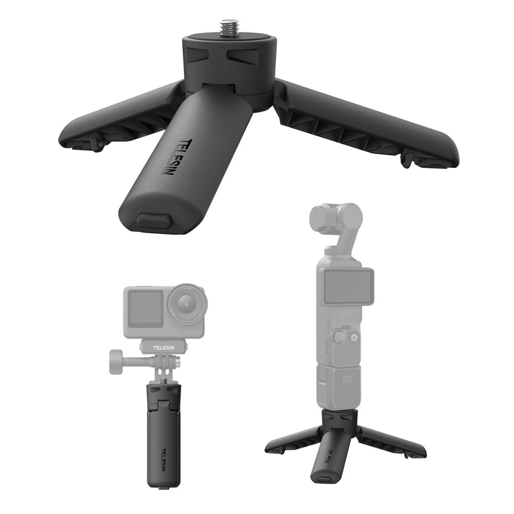 TELESIN S3-EAK-06 For DJI Osmo Pocket 3 Mini Tripod Quick Release Action Camera Desktop Stand Holder